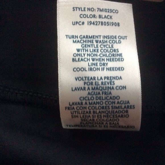 Seven7 Black Faux Leather Ultra High Rise Sculpting Vegan Legging Size Medium - Picture 6 of 6